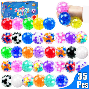 Stress Balls Squishy Squeeze Balls Bulk Small Sensory Balls Adhd Stress Relief For Adults Classroom Prizes Party Favors B