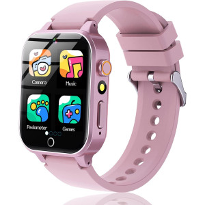 Awehiru Kids Smart Watch Girls Boys Smart Watch For Kids Games Watch With 26 Games Music Player Hdcamera Pedometer Alarm Video