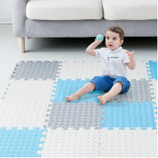 Tamiplay Foam Floor Mats For Kids 12 X 12 Inch 16 Tiles 04 Thickness Foam Play Mat Nontoxic Square Interlocking Floor Mats