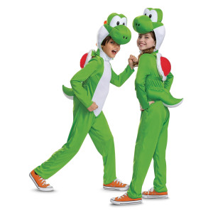 Disguise Yoshi Costume Official Super Mario Bros Deluxe Kids Costume With Headpiece Size 46