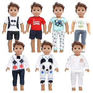 Sotogo 7 Sets 18 Inch Boy Doll Clothes Doll Outfits Doll Accessories For American 18 Inch Boy Doll