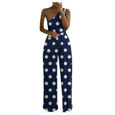 Hiuara Womens Jumpsuits Summer Loose Pants Solid Color Fashion Casual Comfortable Long Strapless Pants