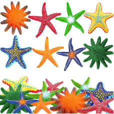 Yujun 16 Pieces Big Diving Pool Toys Beach Colorful Starfish Summer Swimming Underwater Pool Toys Soft Rubber Dive Throw For Ki