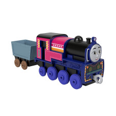 Thomas The Tank Engine Ashima Metal Push Locomotive Diecast Train With Crystal Loading And Railway Play Accessories For Kids To