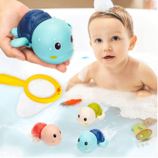 Padonise 3 Pack Baby Bath Toys Swimming Turtle Water Bath Toys For Toddlers 13 Floating Wind Up Toys For 15 Year Old Boy Girl