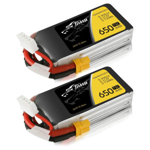 Tattu 3S1P 75C 111V 650Mah Lipo Battery Pack With Xt30 Plug2 Pcs