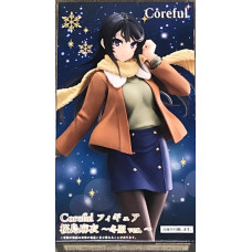 Taito Rascal Does Not Dream Of A Dreaming Girl Mai Sakurajima Coreful Figure Winter Wear Version