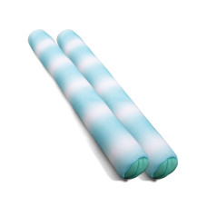 Big Joe No Inflation Needed Pool Floats Rolling Wave Aqua Double Sided Mesh Quick Draining Fabric Jumbo 4 Feet Noodle 2 Pack