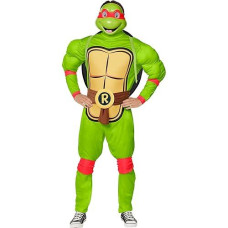 Inspirit Designs Teenage Mutant Ninja Turtles Adult Classic Raphael Costume Deluxe | Officially Licensed | Cosplay Costume | Group Costume | Deluxe Costume, Xl