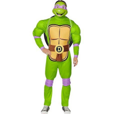 Inspirit Designs Teenage Mutant Ninja Turtles Adult Classic Donatello Costume Deluxe | Officially Licensed | Cosplay Costume | Group Costume | Deluxe Costume, M