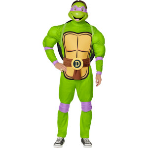Inspirit Designs Teenage Mutant Ninja Turtles Adult Classic Donatello Costume Deluxe | Officially Licensed | Cosplay Costume | Group Costume | Deluxe Costume, M
