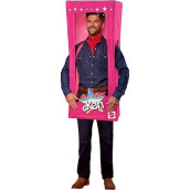 Inspirit Designs Adult Ken Box Costume | Barbie | Officially Licensed | 21 Total Pieces | Wearable Pink Box With Elasticized Poles | Velcro Closure