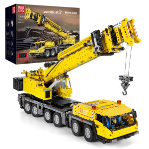 Mould King Technik Crane Building Blocks Model 4460 Pieces Remote Control And App Double Control Crane Truck Model With 5 Motor