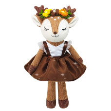 Justqunseen Deer Stuffed Animal 17 Reindeer Plush Toys Cute Stuffed Animals Deer Ballerina Doll Stuffed Animals For Girls