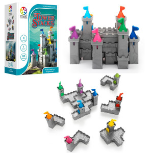 Smartgames Tower Stacks Castle Building Game With 80 Challenges For Ages 8Adult