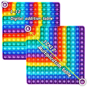 Ekmemoryfish Multiplication Game Table Digital Multiplication Board Game Addition And Multiplication In One Rainbow Dimple F