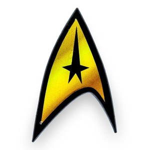 Toynk Star Trek: The Original Series Delta Starfleet Command Enamel Pin | Metal Badge Accessories For Backpack, Clothes, Hats