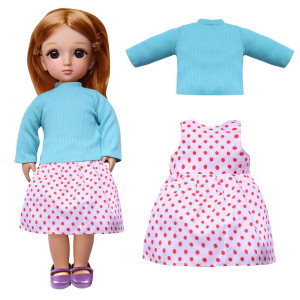 16Inch Girl Doll Clothing Accessories Autumn Girl Doll Clothes Complete Set Fits All 16 Baby Doll Clothes Dress Up