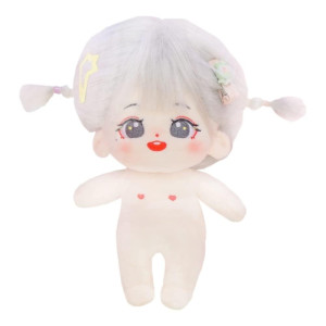 Niannyyhouse 20Cm Plush Doll Girl Humanoid Stuffed Body No Attribute 8 Normal Body Wearable Clothing Dress Up Gifts A8Witho