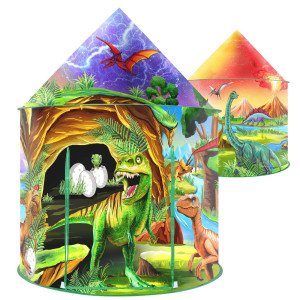 Willingheart Dinosaur Kids Play Tent Boys Girls Indoor Outdoor Pop Up Tents Foldable Toddler Baby Playhouse Child Playroom Child