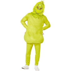 Inspirit Designs Dr. Seuss Adult The Grinch Costume |Officially Licensed | Sizing Available In S - Xl| Cosplay Costume | The Grinch Who Stole Christmas, Sm