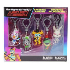 Just Toys Llc Five Nights At Freddy'S Backpack Hangers (Five Nights At Freddy'S Security Breach Backpack Hangers S1 Collector'S Box)