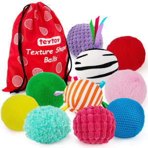 Teytoy Sensory Shape Bean Bags Educational Matching Games For Toddlers 13 To Learn Shapes Colors Diffenent Textures Expressi