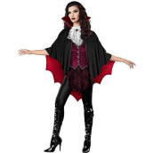 Incharacter Vampire Poncho Women'S Halloween Costume, One Size Fits Most