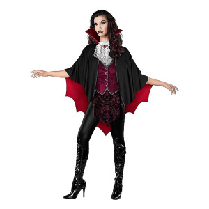 Incharacter Vampire Poncho Women'S Halloween Costume, One Size Fits Most
