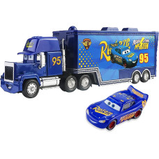 Wltk Movie Cars 2 3 Hauler Mack Truck Blue No95 Fabulous Lightning Mcqueen Speed 2Pcs Vehicles