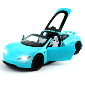 124 Scale Roadster Alloy Car Model Diecast Toy Vehicles For Kids Car Model Pull Back Alloy Car With Lights And Music Gifts For