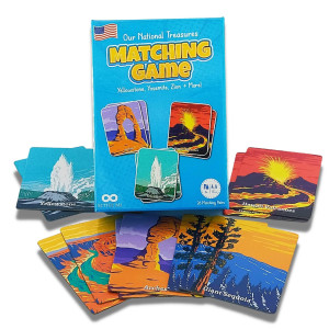 Better Me Our National Treasures Matching Game For Ages 3 Up A Fun Fast Usa National Parks Memory Game For Kids Yosemite Y