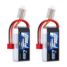 Zeee 2S 2200Mah Shorty Lipo Battery 74V 50C Rc Battery With Deans Connector Soft Pack For 116 Slash Rc Car Rc Truck Rc Helicop