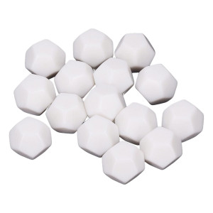 Keenso 30Pcs D12 White Blank Dice22Cm Cubes Polyhedral Dice Kit For Entertainment Education