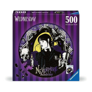 Ravensburger Puzzle 17573 Nevermore Academy 500 Teile Wednesday Rundpuzzle Fr Erwachsene Und Kinder Ab 14 Jahren