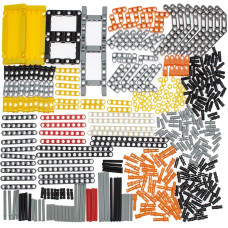 Habow 420Pcs Technicparts Pinconnector Compatible With Legotechnic Technicbeam Frame Plate Liftarm Wheels Tire Etc Moc Re