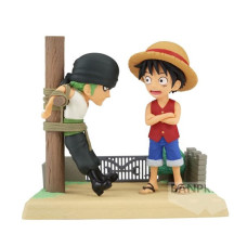 Banpresto One Piece Log Stories Monkey D Luffy Roronoa Zoro Bandai Spirits World Collectable Figure