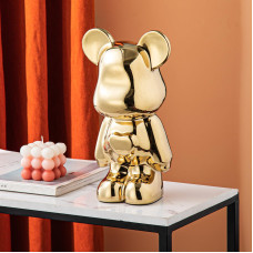 Yundu Ceramic Piggy Bank For Kids And Adults Coin Bank For Girls And Boys Gold Love Bear Decoration Modern D Cor Hypebea