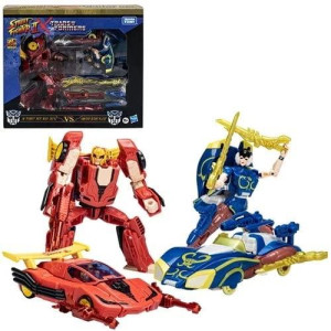 Transformers X Street Fighter Ii Mashup Hot Rod Ken Vs Arcee Chunli 2Pack