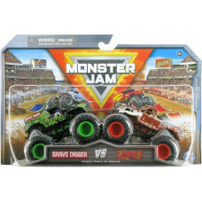 Monster Jam Official Grave Digger Vs Zombie New 2023 Series 22 Monster Truck Collector Diecast Vehicle 164 Scale Kids Toys