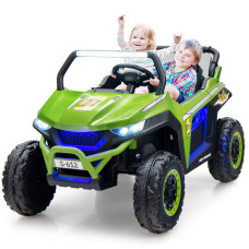 Olakids 2 Seater Kids Ride On Utv 12V Electric Truck Car With Remote Control Battery Powered Vehicle With 4 Wheels Suspension