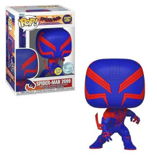 Funko Pop! Movies: Spider-Man Across The Spider-Verse 2099 Glow-In-The-Dark Pop! Vinyl Figure - Entertainment Earth Exclusive, (Fun68370)