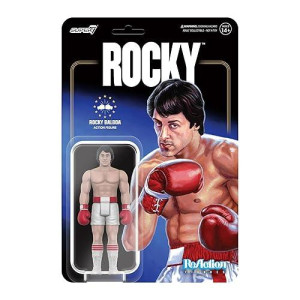 Super7 Rocky Balboa (Boxing) - 3.75" Rocky Action Figure Classic Movie Collectibles And Retro Toys