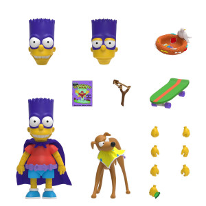 Super7 Ultimates The Simpsons Bartman 7 The Simpsons Action Figure With Accessories Classic Tv Show Collectibles And Retro To