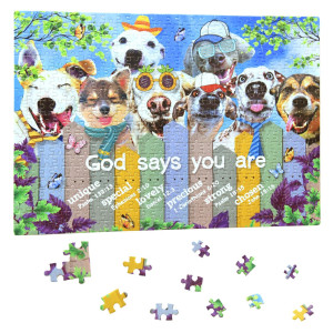 500 Piece Puzzles For Adults Happy Dogs Jigsaw Puzzles 500 Pieces Wooden Jigsaw Puzzles For Family Games Animal Puzzle For Gi