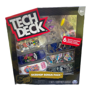 Tech Deck Sk8Shop Bonus Pack Mini Finger Skateboard Multi Pack 2022 Series Santa Cruz 50Th 20 Sk8Shop Bonus Pack