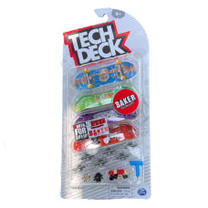 Tech Deck Sk8Shop Bonus Pack Mini Finger Skateboard Multi Pack 2022 Series Baker 4 Pack