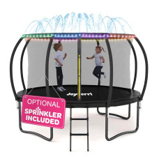 Joyberri Trampoline 8 Ft 10 Ft 12Ft 14 Ft Trampoline With Led Lights Kids Outdoor Recreational Trampoline For Kidsastmt