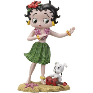 Pacific Trading Betty Boop Hula Figurine 812Inch Height Cold Cast Resin