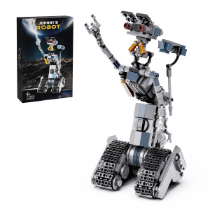 Vonado Johnny 5 Robot Building Block Set Short Open Circuit Johnny Five Robot Model Toys Stem Educational Gift Set For Age 6 7